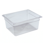 Thumbnail image #1 for Libertyware 2126 Clear Polycarbonate 1/2-Size Food Pan, 6" Deep Case of 12