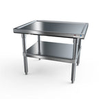 Thumbnail image #1 for NBR Equipment MSS-3630 Stainless Steel Equipment Stand with Adjustable Undershelf, 36"W x 30"D x 20-1/4"H
