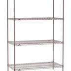 Thumbnail image #1 for Metro Super Erecta SE-1842K4-74-S4 Wire Stationary Starter Wire Shelving Unit, 42"W x 18"D x 74"H, 800 lb. capacity per shelf, 2000 lb. capacity per