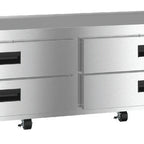 Thumbnail image #2 for Hoshizaki Steelheart CR98B 98-Inch Two-Section Refrigerated Equipment Stand with 4 Drawers, Stainless Steel, Self-Contained Refrigeration