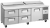 Thumbnail image #6 for True 93.5-Inch Self-Contained Refrigerated Pizza Prep Table with 1 Door and 4 Drawers