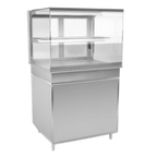 Thumbnail image #1 for RPI Industries Vienna VIHD2-27-R-SQ-CC Slide-In Hot Display, Full-Service, 31-1/2"W, Squared Glass Front, 1 Shelf