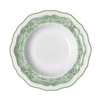Thumbnail image #1 for Steelite International Folio, Porcelain 62566FP815 Porcelain Rim Pasta Bowl, 19 oz, 11 inch, Willow Rim Green 1 Dozen