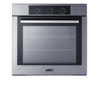 Thumbnail image #1 for Summit Commercial Summit Appliance SEW2401 24-Inch Electric Built-In Commercial Convection Wall Oven, 2.86 cu. ft., Stainless Steel Glass Door