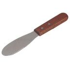 Thumbnail image #1 for Stanton Trading 7476 Sandwich Spreader, Serrated Stainless Steel Blade, Mirror Finish, Hardwood Handle Case of 240