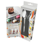 Thumbnail image #1 for Matfer Bourgeat 116436 Stainless Steel Serving Spoon Set, 9-Inch Large and 7-1/2-Inch Small