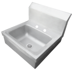 Thumbnail image #1 for IMC/Teddy CSW-2DX Wall-Mounted Hand Sink, 14"W x 10"D x 5" Deep Bowl, 8" Backsplash, Faucet Not Included