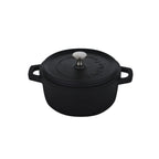 Thumbnail image #1 for Steelite International Aluchef AP200011 Round Casserole Dish with Lid, 2.5 qt, Matte Black