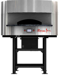 Marra Forni Round Electric-Fired Deck Oven with 45.9-Inch Brick Deck and Steel Stand