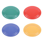Thumbnail image #1 for G.E.T. Rio - EGS B129OV-MIX Melamine Oval Rimmed Platter, 12 x 9 x 7/8 in, Assorted Colors