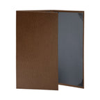 Thumbnail image #1 for Risch Chesterfield CH-3V 8.5X14 Padded Ostrich-Texture Faux-Leather Triple-Fold Menu Cover, 8-1/2" x 14" Case of 25