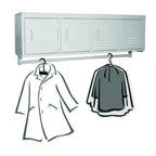 Thumbnail image #1 for GSW USA ELS-4DR 4-Door Wall-Mounted Employee Locker, Beige, with Coat Bar and Label Holders