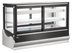 Thumbnail image #5 for Omcan RE-CN-325B 60-Inch Square Countertop Refrigerated Self-Service Display Case with Front and Rear Glass Doors, Black
