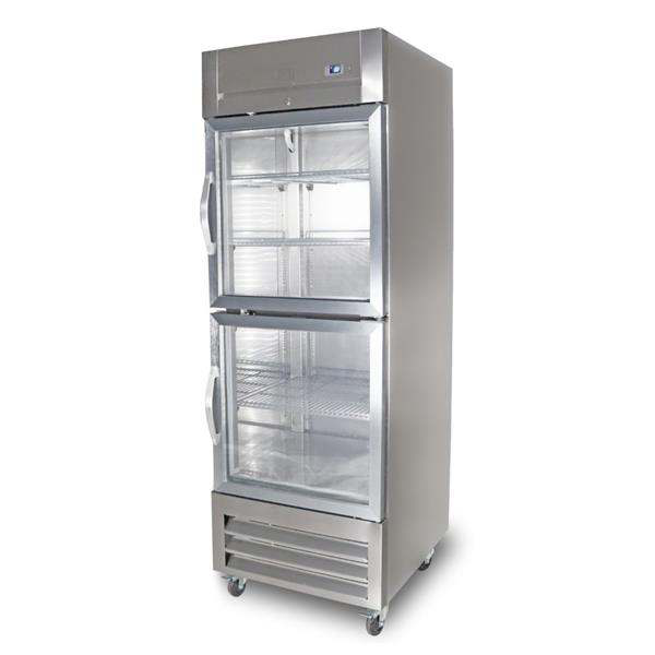 Product image #5 for Kelvinator Commercial 27-Inch One-Section Reach-In Refrigerator with Two Half Glass Doors, Bottom-Mount