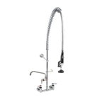 Thumbnail image #1 for Component Hardware Encore KL53-1000-AF4 Wall-Mount Pre-Rinse Assembly, 8-Inch Centers, Compression Valves, 12-Inch Swing Spout