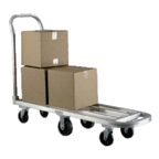 Thumbnail image #1 for New Age Low Boy 1184 Aluminum Platform Truck, 39" x 14", 1,000 lb Capacity, Removable Handle