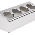 Thumbnail image #1 for Steril-Sil Company LTC-4 Countertop In-Line Silverware Dispenser, 4-Compartment, 304 Stainless Steel