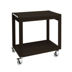 Thumbnail image #1 for Global Tableware Collective Smile ZEPE39005191W Service Cart, 33"W x 19.25"D x 33.25"H, Mixed Materials, Wenge