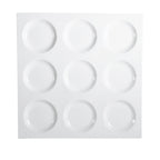 Thumbnail image #1 for CAC China Cmp CMP-SQ12 Square Porcelain Compartment Tray, 12", 9 Compartments 1 Dozen