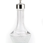 Thumbnail image #1 for Mercer Culinary Barfly M37334 Threaded-Top Bitters Bottle, 1.7 oz, Stainless Dasher, Diamond-Pattern Glass Case of 12