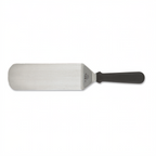 Thumbnail image #1 for Browne USA Foodservice 5744314 Stainless Steel Turner, 8" x 2-4/5" Solid Flexible Blade, Black ABS Handle