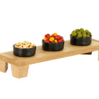 Thumbnail image #2 for Cal-Mil 23602-3-21 Tapered Buffet Riser, Oak, 6"W x 20"D x 3.25"H