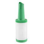 Thumbnail image #1 for TableCraft Products PourMaster 10906 Quart One-Piece Pour Spout and Base, Green Polyethylene Case of 12