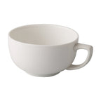 Thumbnail image #1 for CAC China Great Wall GW-56 14 oz Porcelain Cappuccino Cup, Bone White, Glazed Foot Case of 3 Dozen