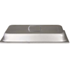 Thumbnail image #1 for Browne USA Foodservice 575530 Full-Size Rectangular Stainless Steel Chafer Dome Cover, 21-1/2" x 13" x 2-4/5", Without Hinge