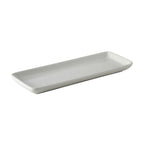 Thumbnail image #1 for Tuxton China DuraTux®© BWZ-1341 Ceramic Rectangular Tray, 13-1/2 x 5 x 1-1/4 in, Rolled Edge, White 1 Dozen