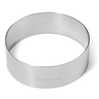 Thumbnail image #1 for JB Prince MA285 10 Seamless Cake Decorating Ring, 3.94" Diameter x 1.38"H, Round, 18/8 Stainless Steel