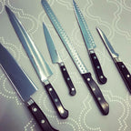 Thumbnail image #2 for Korin Inc HTO-PROPE-150 Forged Petty Knife, 6", Right-Handed 70/30 Edge, Swedish Steel Blade, Polyacetal Handle, with Blade Cover