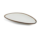 Thumbnail image #2 for Mikasa Hospitality (Lifetime Brands, Inc.) Lodge 5256148 9-Inch Cream White Porcelain Egg-Shaped Coupe Plate Case of 24