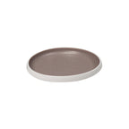 Thumbnail image #1 for Global Tableware Collective Dalebrook, Trafalgar DBTW4724TP Small Shallow Oval Melamine Dish, White & Taupe, 9-5/8" x 8-7/8"