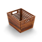 Thumbnail image #1 for American Metalcraft Loft Collection AWC12 Rectangular Acacia Wood Serving Crate, Half-Size, 10-5/8"W x 11-5/8"D x 7-7/8"H Case of 6
