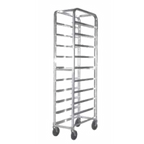 Thumbnail image #1 for SPG International Kelmax 4H0855 Mobile Aluminum Pan Rack, Full Height, 12-Pan, 18 x 26-Inch, 5-Inch Centers, End Loading