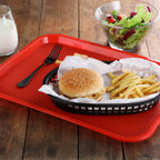 Thumbnail image #2 for New Star Foodservice Inc. 24654 Fast Food Tray, 12" x 16", Red Case of 12