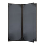 Thumbnail image #2 for Risch Tamarac TAM-4V 4.25X11 Padded Faux-Leather 4-View Booklet Menu Cover, 4-1/4 x 11 in Case of 25