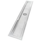 Thumbnail image #1 for IMC/Teddy SEC-CFT12-33 Security Floor Trough, 396"W x 12"D x 4" Deep, 16-Gauge 304 Stainless Steel, Beehive Strainer, Locking Device