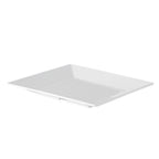 Thumbnail image #2 for CAC China King MLKS-25 Square White Melamine Plate, 14" x 14" x 1-3/4" 1 Dozen