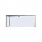 Thumbnail image #1 for SecoSelect BOS-2 Single-Sided Operator-Service Food Bar Breath Guard, 33"W, Fixed Height, Lexan Front & Side Panels, Stainless Steel Frame