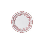 Thumbnail image #1 for Steelite International Folio, Porcelain 62530FP813 Porcelain Round Rim Plate, 6-1/2", Scalloped Edge, Hannah Maroon Case of 2 Dozen