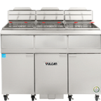 Thumbnail image #2 for Vulcan QuickFry™ 3VHG50AF Gas Fryer, 3-Vat Battery, 50 lb Capacity per Vat, Stainless Steel, Built-In Filtration