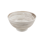 Thumbnail image #1 for Korin Inc Uzumaki BWL-231 Asian Soup Bowl, 24.3 oz, 6-1/4" Round, Footed, Spiral Design, Brown