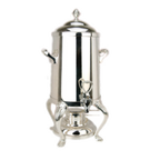 Thumbnail image #1 for Eastern Tabletop Queene-Anne 3201QA-SS Coffee Urn, 1-1/2 Gallon Stainless Steel, Tower-Style Lid, Canned Heat