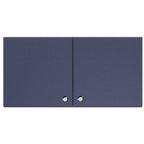 Thumbnail image #1 for Summit Commercial CABMN2412 Wall-Mounted Cabinet, 24" W x 12" H x 12.75" D, French Door, Microwave-Ready, Midnight Navy Finish