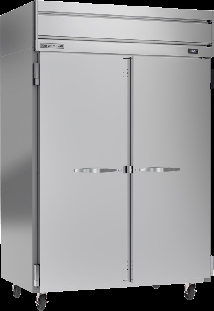 Product image #5 for Beverage-Air Horizon Series Two-Section Reach-In Refrigerator, 45.2 Cu. Ft., Top-Mounted Self-Contained, Solid Hinged Doors