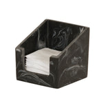 Thumbnail image #1 for Cal-Mil 3309-124 Resin Napkin Holder, White Marble, 6.25" x 6.25" x 5.5"H