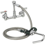 Thumbnail image #4 for Krowne Royal Series 20-108L Wall-Mount Pot Filler Assembly, 72-Inch Stainless Steel Flexible Hose, 8-Inch Adjustable Centers, Low-Lead