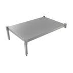 Thumbnail image #1 for BK Resources DTS-36 Dish Table with Undershelf, 36"W x 23-5/16"D x 10-11/16"H, 18-Gauge 304 Stainless Steel